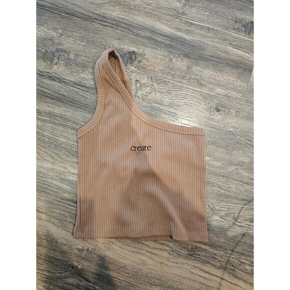 Forever 21 tan top Create sz small - Picture 1 of 3